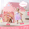 SISTICKER Kids Play Tents for Girls Large Fairy Playhouse for Kids Princess Castle Tent Gift Toys for Girl Toddler Children Play House (Pink)