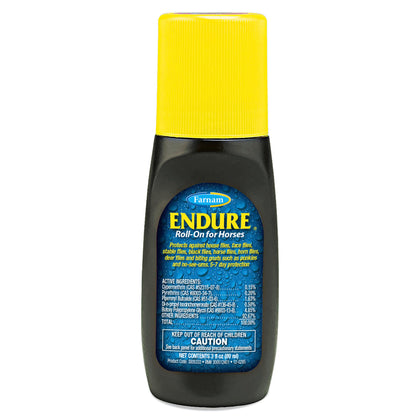 Farnam Endure Roll-On Fly Repellent for Horses, for Sensitive Areas, 3 Ounces