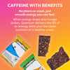 Quantum Energy Square: Energy Bar with Caffeine & 10g Protein. Delicious Healthy Snack On The Go. (Vegan, Gluten-free, Soy-free, Dairy-free). Flavor: Salted Peanut Butter Crunch 8Pk