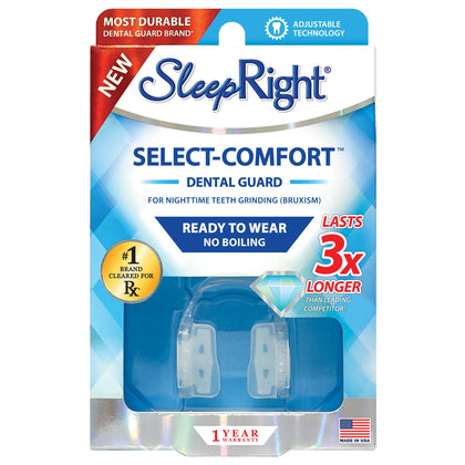 SleepRight® Select-Comfort Dental Guard (New Version) - Sleeping Teeth Guard - Mouth Guard to Prevent Teeth Grinding
