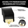 8 Pack Premium Clipper Guards Fit for BaBylissPRO Barberology FX870, FX890, FX825, and FX673 Clippers, Replacement Guards with Metal Clip - From 1/16-3/4 inch Snap on Comb Set for Babyliss Clippers