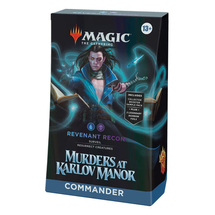 Magic: The Gathering Murders at Karlov Manor Commander Deck - Revenant Recon (100-Card Deck, 2-Card Collector Booster Sample Pack + Accessories)