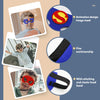 RioRand Kids Dress Up 8PCS Superhero Capes Set and Slap Bracelets for Boys Costumes Birthday Party Gifts