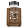Ancestral Supplements Grass Fed Beef Kidney Supplement, 3000mg, DAO Enzyme Supplement, Kidney Support for Urinary and Histamine Health, Selenium, B12, Non GMO, 180 Capsules