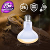 Leoterra 75w Basking Bulb uva Reptile Light Bulb Chicken Coop Heater Bird Heater (Pack of 2) for Reptile Tank,Turtle Tank,Bearded Dargon,Lizard,Snakes Use Accessories E26 Base,Long Service Life