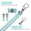 4 Pieces Universal Cell Phone Lanyard Crossbody Adjustable Nylon Phone Lanyard for Around Neck for Most Phones (Bright Color Series)