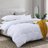 L LOVSOUL Down Alternative White Comforter King Size,All Season Microfiber Duvet Insert King,Bedding with Corner Tabs