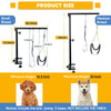Adjustable Dog Grooming Arms with Anti-Slip Powerful Metal Clamp,Portable Pet Grooming Arm for Table with 1 Loop Noose & Two No Sit Haunch Holder,Grooming Restraint for Small Medium Dogs/Cats at Home
