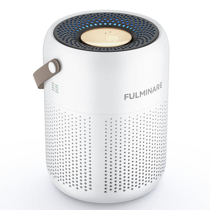 FULMINARE Air Purifiers for Bedroom, H13 True HEPA Air Purifiers for Home, Pets, Office, Portable Small Air Filters with Auto Air Quality Monitoring, Quiet Air Cleaner