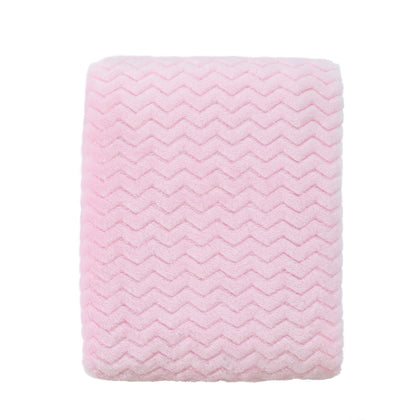 CREVENT 30''X40'' Soft Cozy Warm Baby Blankets for Boys Girls Solid Color - All Season Use - Newborn Essentials (Wave Baby Pink)