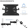 VIVO Steel Universal Full Motion Pole Mount Laptop Holder Arm with Removable 75mm and 100mm VESA Plate, Fits 10 to 15.6 inch Laptops, Black, MOUNT-PL1A-LAP3
