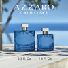 Azzaro Chrome Parfum - Fresh Aromatic Mens Cologne - Intense Fougère Citrus Fragrance - Notes of Bergamot - Lasting Wear - Masculine Clean Scent - Luxury Perfumes for Men - Travel Size, 1.6 Fl. Oz