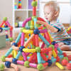 BAKAM Magnetic Building Blocks for Kids Ages 4-8, STEM Construction Toys for Boys and Girls, Large Size Magnetic Sticks and Balls Game Set for Kids Early Educational Learning (64PCS)