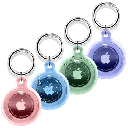 4 Pack Airtag Holder, Airtag case Waterproof Apple Air Tag Case with Keychain, Shockproof & Dustproof Airtag Holders for Pet Tracking, Bags, Kids, Keys, Luggage?4 Colors