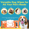 PET N PET Dog Wipes Cleaning Deodorizing, Pet Wipes for Dogs, Cat Wipes Thick 100% Plant Based, Dog Paw Wipes Puppy Wipes, Dog Cleaning Wipes for Face, Paws & Butt, 100 Count