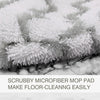 Tidy Monster Steam Mop Pads with Scrub Strips Microfiber Replacement Pad Refills for Shark Steam Pocket Mop S3500 Series S3501 S3601 S3550 S3801 S3901 SE450 S3601D S3901D (3pc-White)
