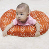 Jundetye Baby Nursing Pillow Cover, Breastfeeding Pillow Cover Boys Girls, Nursing Pillow Case for Newborn, Soft Fabric Fits Snug On Infant, Washable & Breathable, Vintage Orange