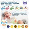 Happi Tummi Colic and Gas Relief for Babies and Infants- Heated Belly Wrap for Newborns - Aromatherapy Wrap for Upset Tummy and Constipation