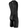 Synergy Triathlon Tri Suit - Men's Race Sleeveless Trisuit (Black/Black, Medium)