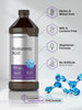Liquid Hyaluronic Acid Supplement | 100 mg | 16 oz | Mixed Berry Flavor | Non-GMO and Gluten Free Formula | by Horbaach