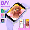 Kids Smart Watch for Girls,IP68 Waterproof Kids Fitness Tracker Watch with 1.5 Inch DIY Face,Heart Rate Sleep Monitor,19 Sport Modes,Calories Counter,Alarm Clock,Great Gifts for Children 6+ (Purple)