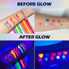Erinde 10 Colors UV Neon Glow Liquid Eyeliner Set, Matte Colored Eye Liner Pen, Waterproof Smudge Proof, High Pigmented Colorful Graphic Liners for Rave Party Halloween Neon Face Body Paint Makeup