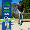 Flybar Pogo Stick for Kids, 40 to 80 Pounds, Perfect for Beginners, Easy Grip Foam Handles, Anti-Slip Foot Pegs, Outdoor Toys for Boys, Jumper Toys for Girls, Outside Toys for Kids (Jolt, Tie Dye)