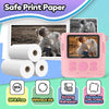 ESOXOFFORE Printer Paper,6 Rolls for Kids Instant Print Camera,HD Printing Thermal Print Paper Set Portable Refill Print Paper