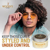 Woody's Styling Cream for Men, Controls Curly and Wavy Hair, Water-Soluble with a Healthy Shine Finish, Adds Volume and Thickness, contains Fibroin, Compact-size, 3.4 oz. 1-Pack