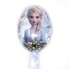 Frozen 2 Girls Snowflake Confetti Hair Brush, Silver