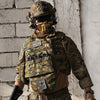 IDOGEAR Men G3 Combat Shirt with Elbow Pads Rapid Assault Long Sleeve Shirt Tactical Military Airsoft Clothing (Multi-camo, Medium)