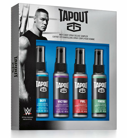 Various Tapout Men's Body Spray 4 Piece Set