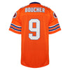 Phoneutrix Bobby Boucher #9 The Waterboy Adam Sandler Movie Mud Dogs Bourbon Bowl Football Jersey (Orange, X-Large)