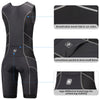 CGLRybO Triathlon Suits Mens One-Piece Sleeveless Trisuits Skin Wet Suit for Running Cycling Swimming