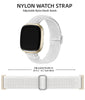 Adorve Compatible with Fitbit Versa 3/Fitbit Versa 4 /Fitbit Sense/Sense 2 Bands for Women Men, Adjustable Stretchy Solo Loop Elastic Nylon Sport Strap for SmartWatch Replacement