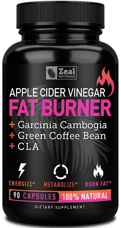 Apple Cider Vinegar Weight Management Pills for Women - Garcinia Cambogia + w. CLA & Green Coffee Bean Green Tea