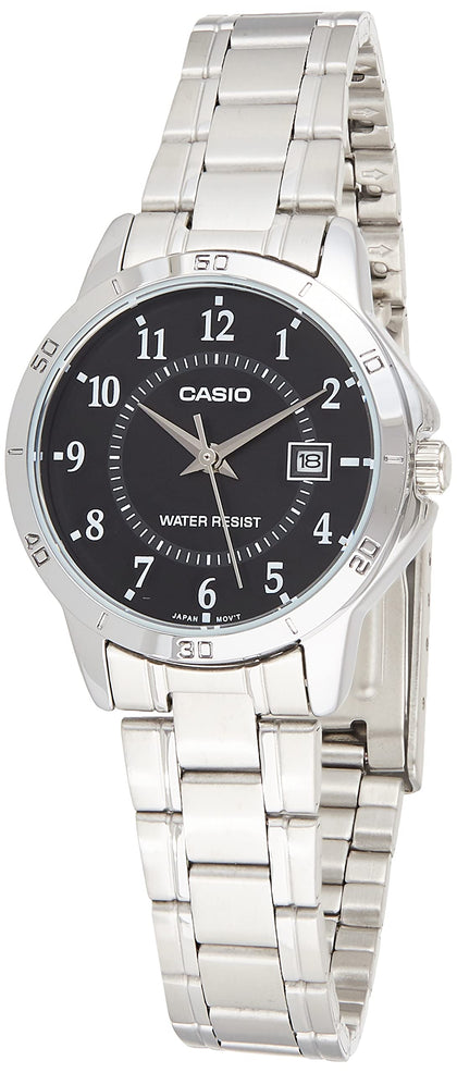 Casio Women's LTP-V004D-1B Stainless Steel Analog Watch
