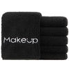 HOMEXCEL Makeup Remover Wash Cloth 6 Pack,Soft Quick Dry Facial Cleansing Makeup Towels, Fingertip Face Towel Washcloths for Hand and Make up, 13x13 Inch, Black
