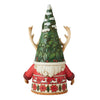 Enesco Jim Shore Heartwood Creek Reindeer Gnome Figurine, 6.5 Inch, Multicolor