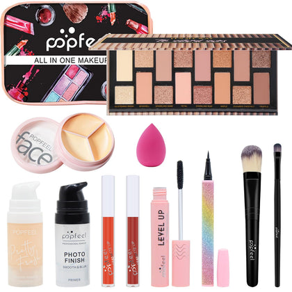 Makeup Kit for Women Full Kit, All-in-one Makeup Gift Set, Include Eyeshadow Palette, Lip Gloss, Foundation, Concealer, Mascara, Makeup Brush