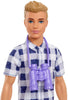 Barbie It Takes Two Doll & Accessories, Camping Set with Cooler, Map & More, Blonde Ken Doll with Blue Eyes in Plaid Shirt