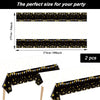 Wiooffen 24 Guests Happy Retirement Party Supplies, Black Gold Retirement Plates Napkins Tablecloth Forks Set for Farewell Party, Disposable Tableware Farewell Party Decorations Favors