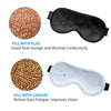 Heated Eye Mask Moist Heat Eye Compress(2-Packs) Microwave Heated Eye Mask with Flaxseed Cassia Seed for Dry Eyes,SPA Warm Eye Mask, Relief Eye Fatigue Hot Sleeping Mask(Black&Grey)