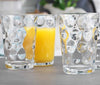 home essentials Juice Glasses Set Of 4 Water Tumbler Glasses Cups 7 oz Uses for Juice, Water, Cocktails, and more Beverages. Dishwasher safe