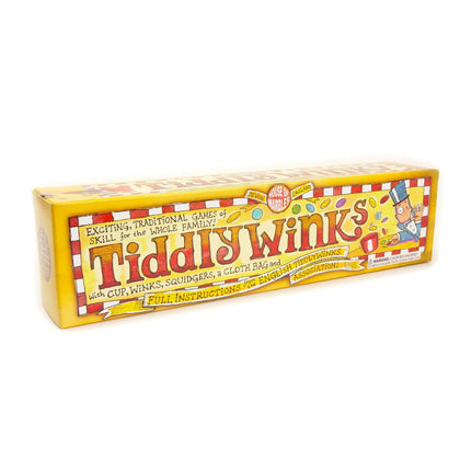 House of Marbles Tiddlywinks, a Traditional Family Game with 28 Multicolored Pieces, is a Timeless Retro Classic Travel Game for Kids or Adults with a Nostalgic Educational Board Game Feel