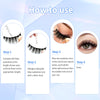 Soft Mink False Eyelashes 10 Pairs -Natural-Looking Eye Lashes with Full Bouncy Volume & Curl - Synthetic, Reusable Beauty Accessory (H384)
