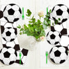 Qyeahkj 50 Guests Soccer Party Plates Napkins Supplies Soccer Birthday Party Decorations Disposable Paper Dinnerware Tableware Set Soccer Ball Party Decoration Favors