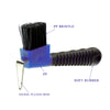 BOTH WINNERS Sturdy Horse Hoof Pick Brush with Soft Touch Handle (Royal Blue)