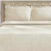 SUPERIOR Jacquard Matelasse Fleur De Lis 100% Cotton Medallion 3-Piece Bedspread Set - King, Ivory