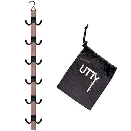 UTTY Hanging Multipurpose Portable Hockey Equipment Drying Rack & Hockey Gear Organizer with Adjustable Hooks for Home, Travel & Outdoor Use - Hockey Gear Hanger, Sports Gear Hanger